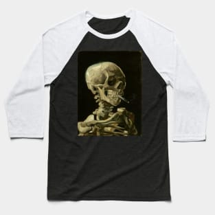 Vincent Van Gogh (Skull with Cigarette, 1885) Art Poster Print Baseball T-Shirt